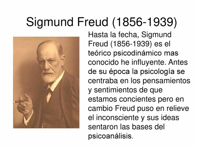Teórico más importante de este paradigma de la psicología (Sigmund Freud, 1856-1939).