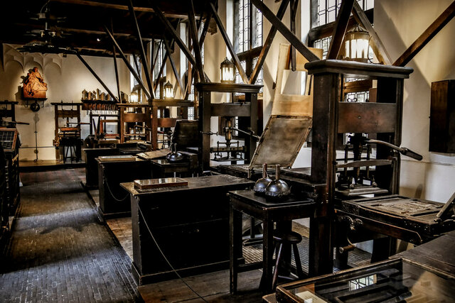 Début de la grande imprimerie des Plantin d’Anvers