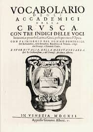 Viene pubblicato il Vocabolario degli Accademici della Crusca