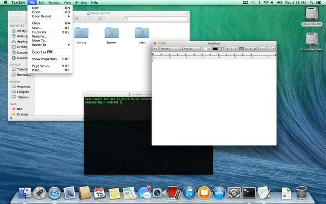 OS X 10.9 "Mavericks"