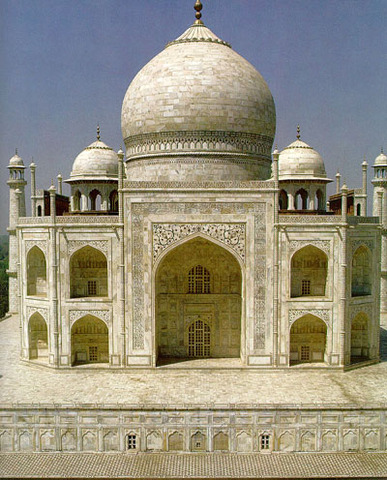 The Taj Mahal is built