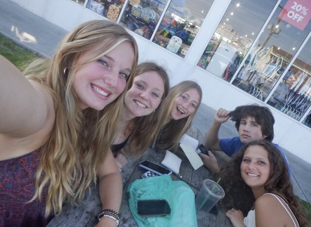 Yo viví a la playa para verana.