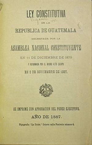 Ley constitutiva de la republica de Guatemala