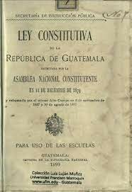 Ley constitutiva de la republica de Guatemala