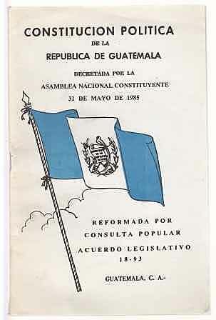 Constitución política de la República de Guatemala