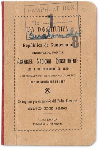 Ley Constitutiva de la República de Guatemala Constitución de 1879