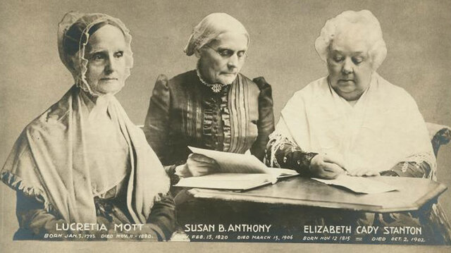 Elizabeth Cady Stanton y Lucretia Mott