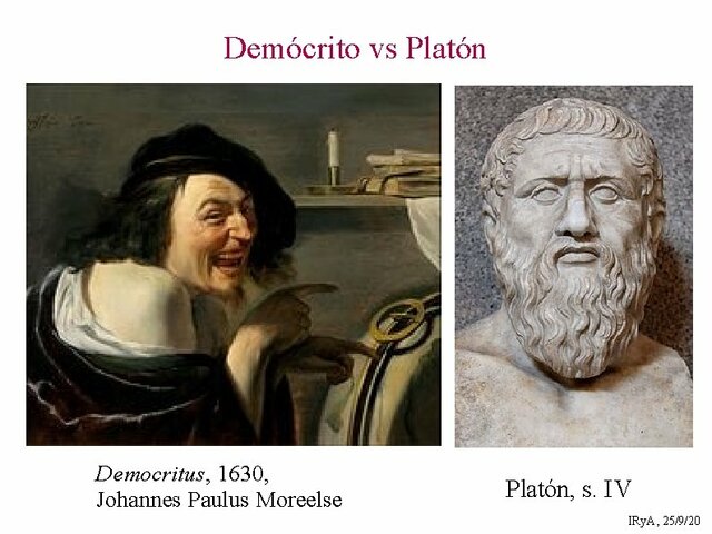 Platón y Demócrito