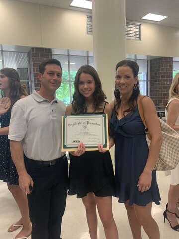 Me gradué de la escuela secundaria.