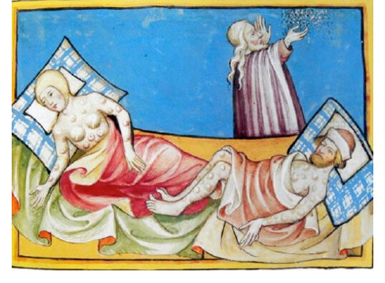 La "muerte negra" de 1347