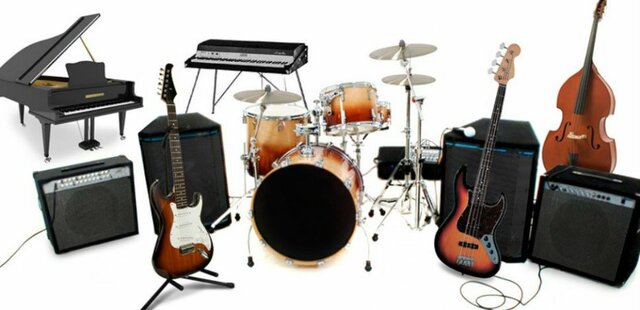 Se usan micrófono, Guitarra eléctrica, Voz, Batería, Bajo o Piano