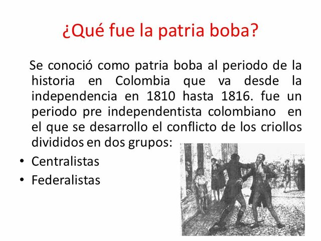 Periodo de la "Patria Boba"