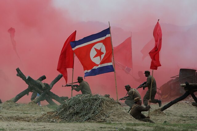 Guerra en la peninsula de Corea.