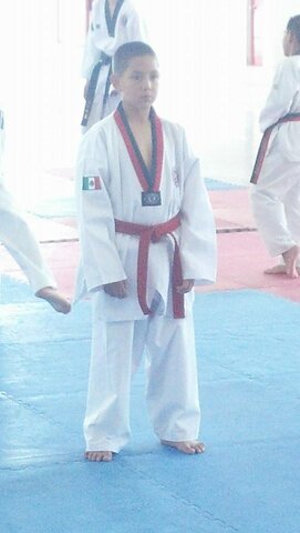 Hice mi examen de cinta negra en taekwondo