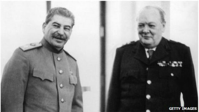 "DOCUMENTO TRAVIESO", CHURCHIL Y STALIN, "LA DIVISION DEL MUNDO"