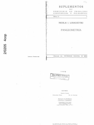 Nicolai Ivanovic Lobatchevski