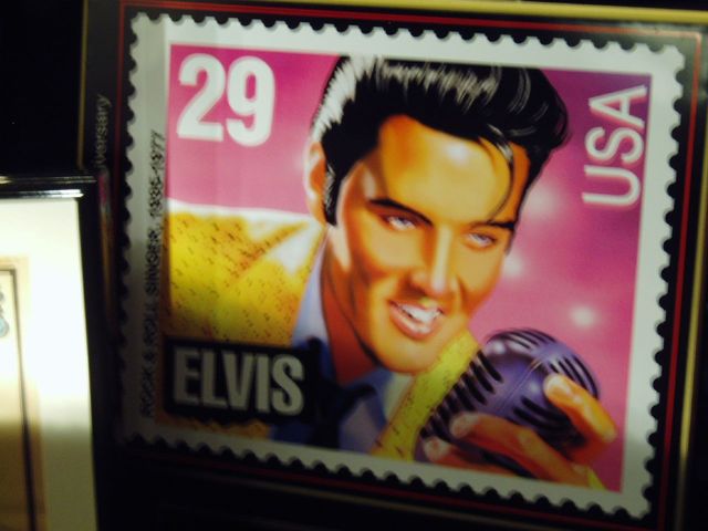 Elvis' stamp is realized by the U.S. Postal Service