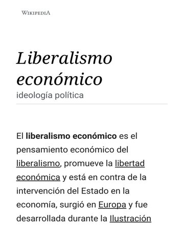 Aparición del liberalismo económico por Adam Smith