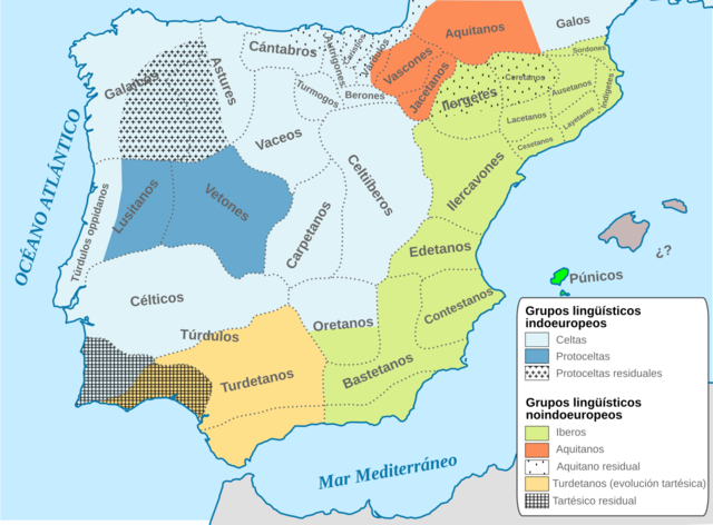 Pueblos prerromanos. Celtíberos, Vetones, Vascones, Astures, Cántabros t Galaicos.