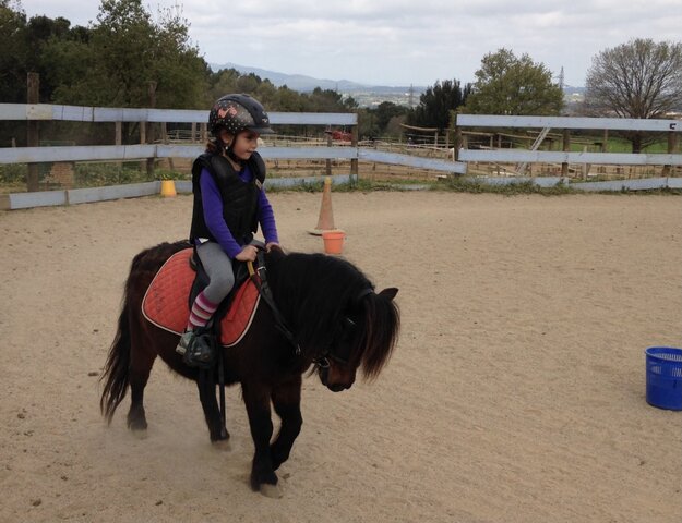 vaig començar a muntar cavall