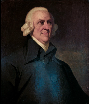 Aparición del liberalismo económico por Adam smith