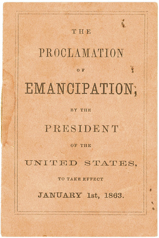 Lincoln Issues the Proclamation