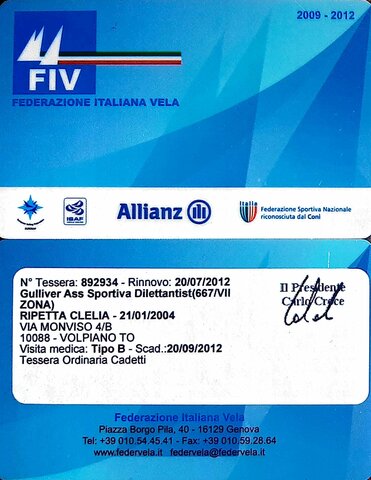 Iscrizione Corso di Vela