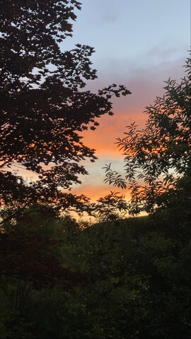 Tramonto in montagna