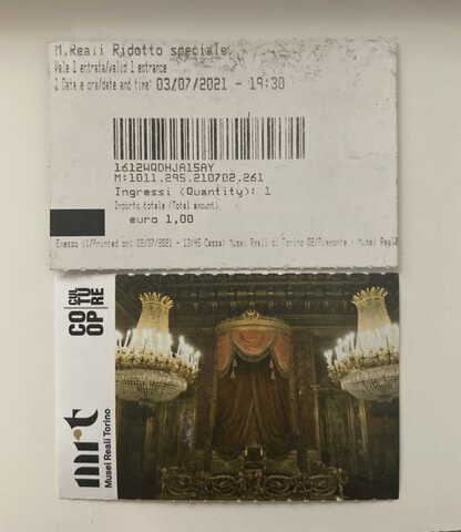 Visita a Palazzo Reale con mia mamma.