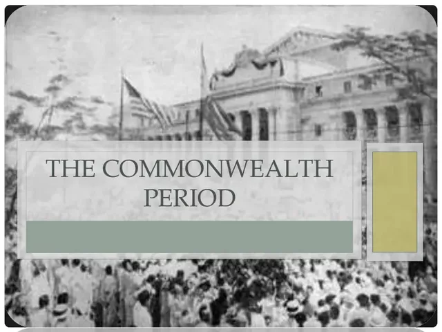 THE COMMONWEALTH PERIOD 1649-1660