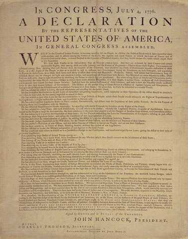Writing of the Declaration of Independence