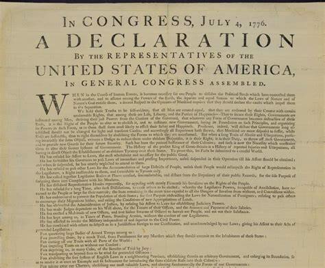 Declaración de Independencia de los EEUU