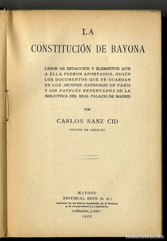 Constitución de Bayona