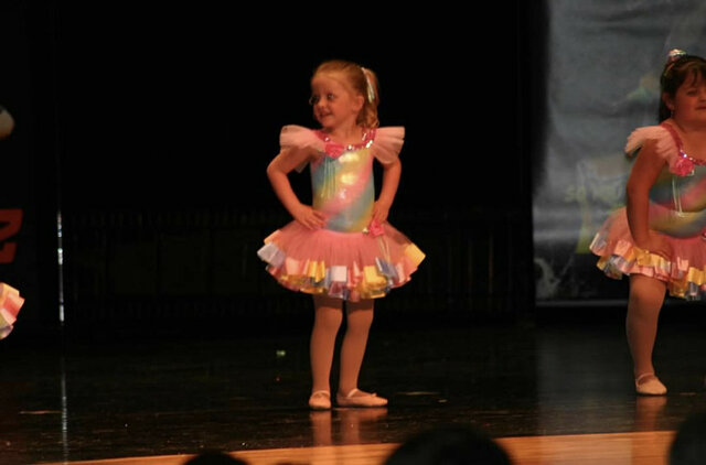 Yo tuve mi primera recital de bailar