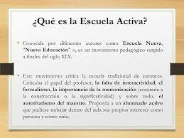 ESCUELA ACTIVA