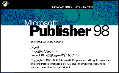 Microsoft Publisher 98 (Windows 95 y superior), incluido en el SDK de Office 97.