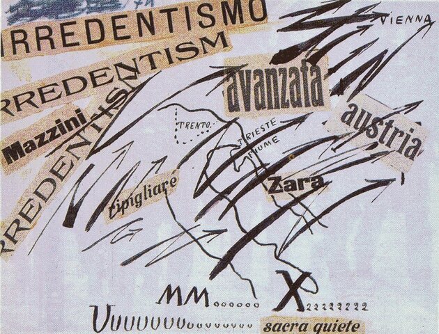 Irredentismo, palabras en libertad (Futurismo)