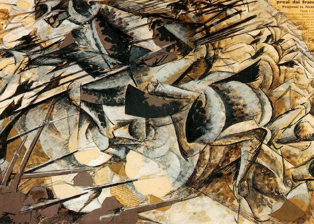 La carga de los lanceros (Futurismo)