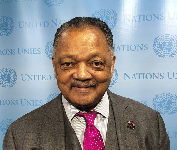 Jesse Jackson besöker Kärrtorps gymnasium