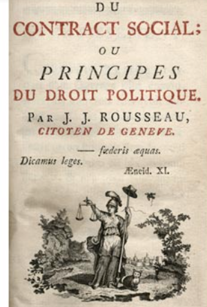 Publicación de el "contrato social" de Rosusseau