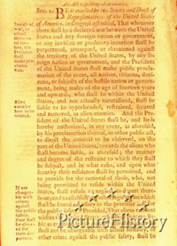 Passing the Alien Act