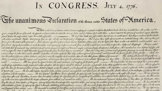 The Declaration of Independence