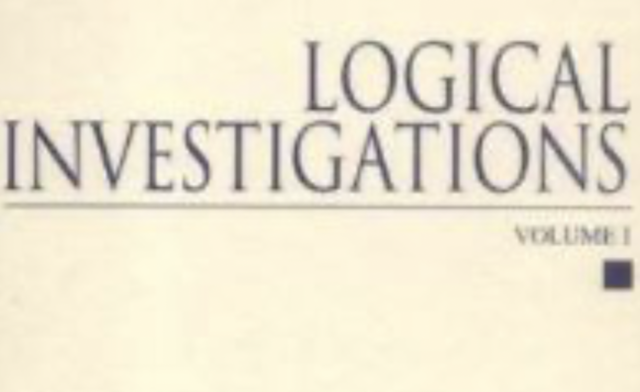The Foundation: Logical Investigations