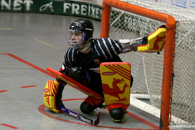 Em converteixo en porter de hoquei patins