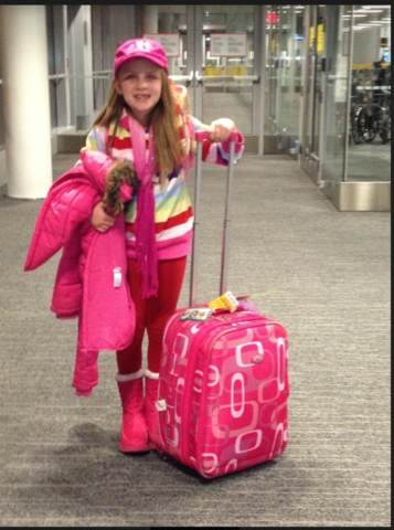 madre y yo volamos al Canadá