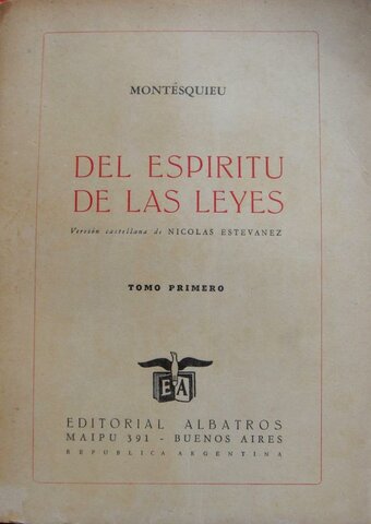 Publicación Leyes de Montesquieu