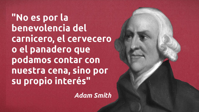 Aparición del liberalismo económico por Adam Smith