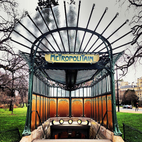 Hector Guimard, Entrance to the Porte Dauphine Metropolitan Station