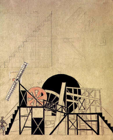 Popova, Stage Set for the "Magnimous Cuckold"