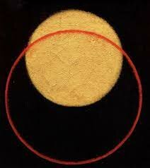 Esfera de color y círculo (Suprematismo)